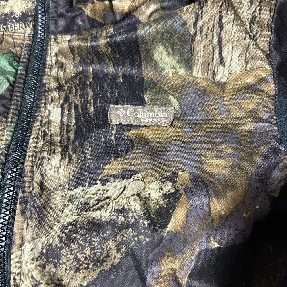 Columbia PHG Camoflauge Fleece Pullover Jacket Size Medium 10/12